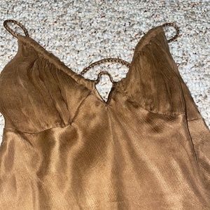 BEBE 100% Silk asymmetrical Cami